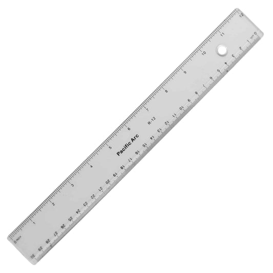 Pacific Arc Clear Plastic Rulers