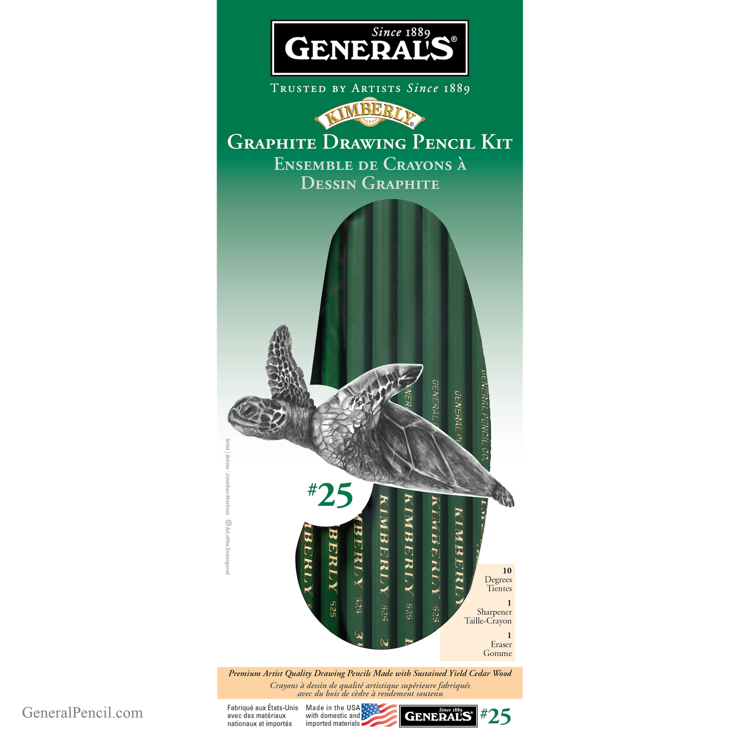 General Pencil Kimberly Graphite Drawing Pencil Kit #25