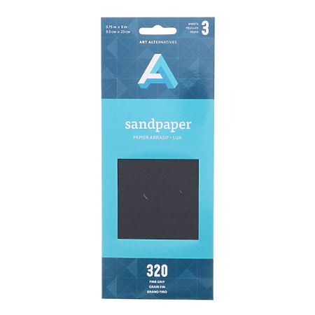 Art Alternatives 3 Pack Assorted Grit Sandpaper