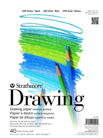 Strathmore 200 Series 9in x 12in Drawing Paper Pad