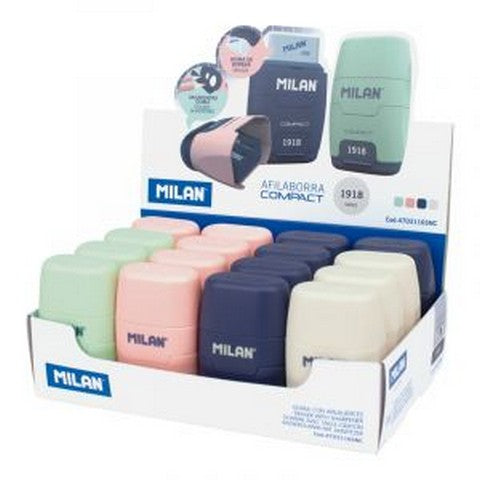 Milan 1918 Compact Sharpeners with Erasers