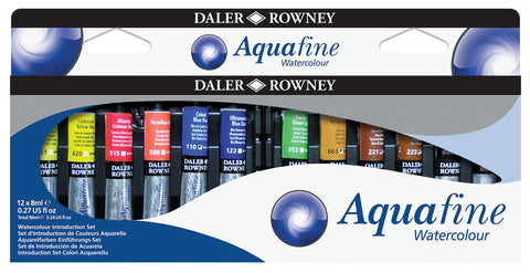 Daler Rowney Aquafine Watercolour 15ml Introduction Tube Set