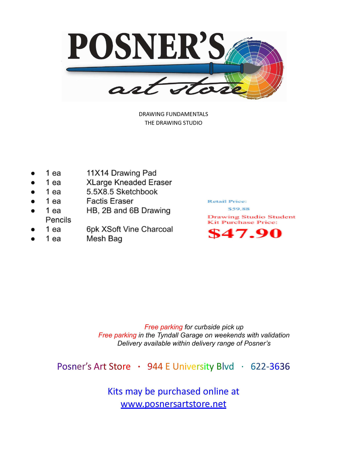 Drawing Fundamentals Kit for The Drawing Studio
