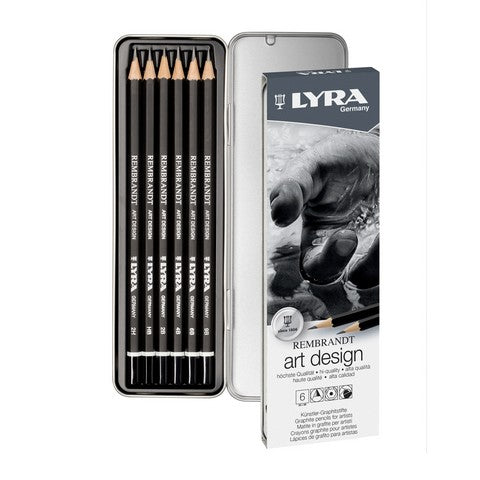 Lyra 6 Piece Rembrandt Art Design Tin Box Set