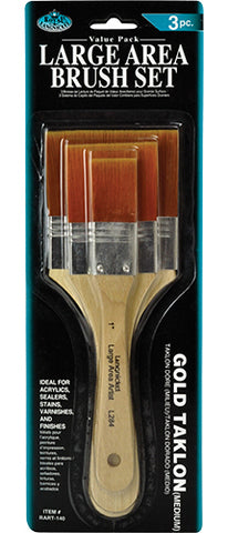 Royal Langnickel 3 Piece Acrylic Large Area Brush Set