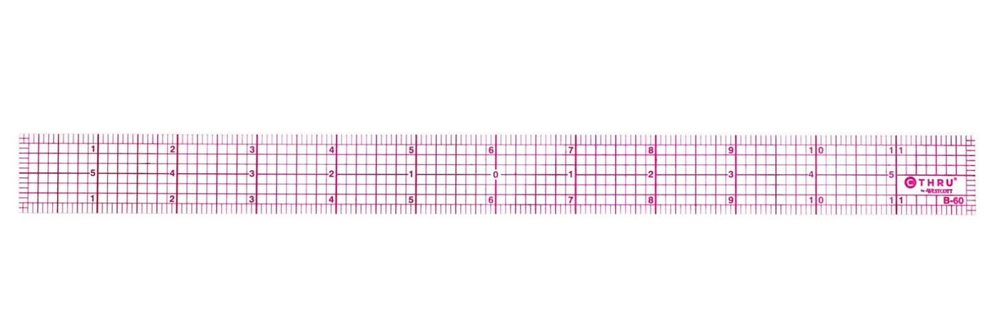 C-Thru 8ths Beveled Rulers