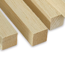 Bud Nosen 1in x 1in Basswood