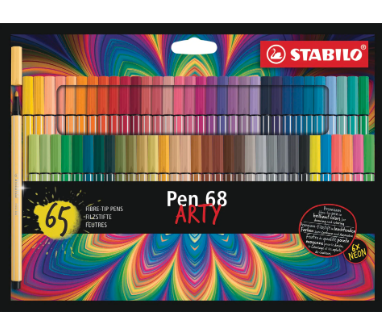 Stabilo Pen 68 Wallet 65-Color Pen Set