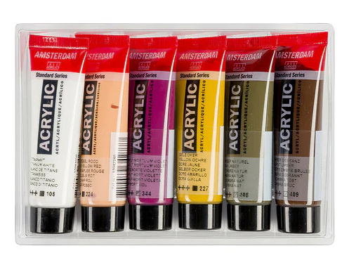 Talens 20ml Amsterdam Set of 6 Portrait Acrylics