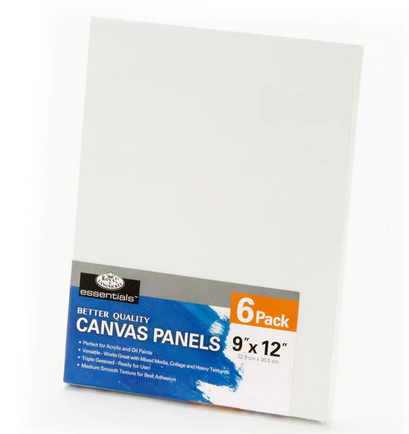 Royal Langnickel 6 Pack Value Canvas Panels
