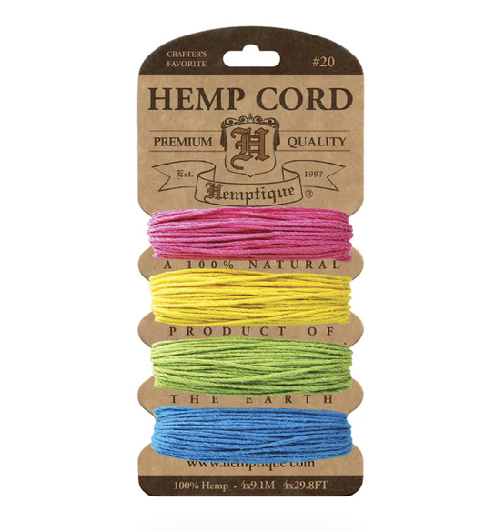 Hemptique 1mm Hemp Cord Cards