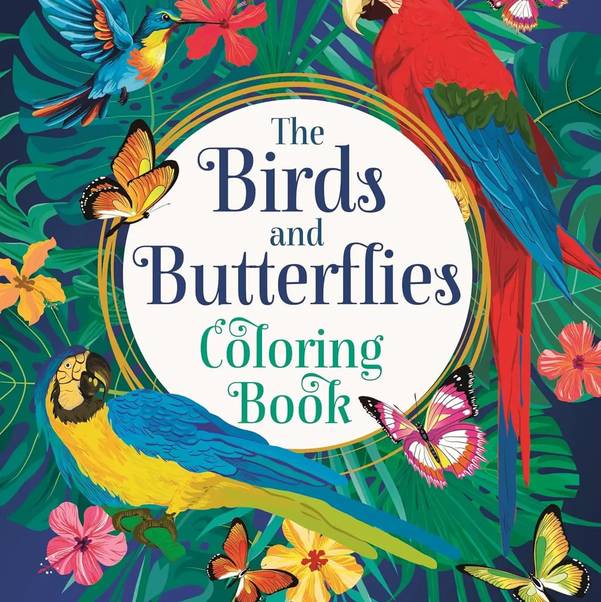 Texas Bookman Birds and Butterflies Coloring Book