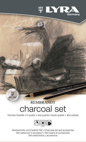 Lyra 11 Piece Rembrandt Charcoal Tin Box Set