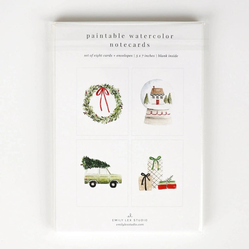 Emily Lex Studio Paintable Watercolor Notecards