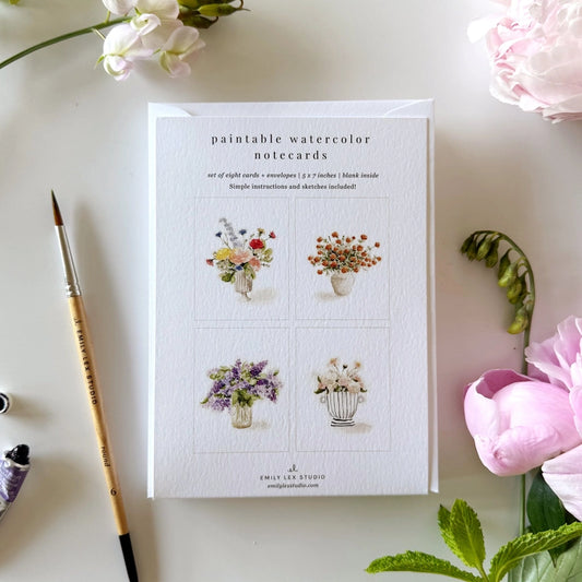 Emily Lex Studio Paintable Watercolor Notecards