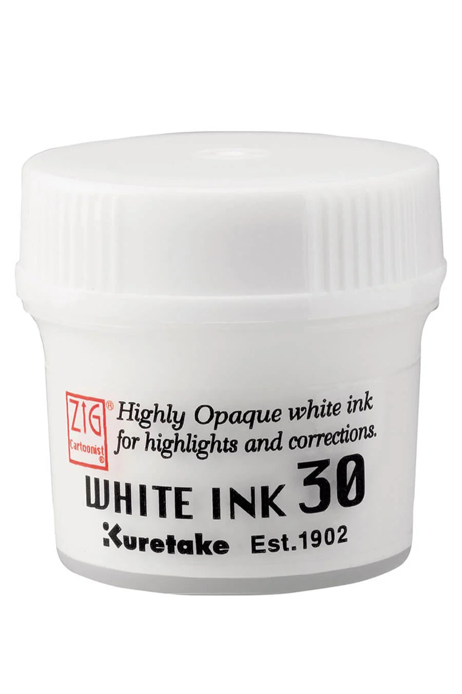 Kuretake Zig 2oz Opaque White Cartoonist Ink
