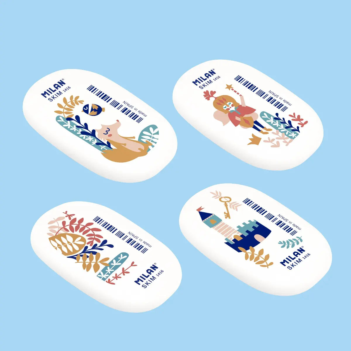 Milan Story Time Synthetic Rubber Erasers