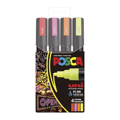 Posca 4-Color Markers Sets