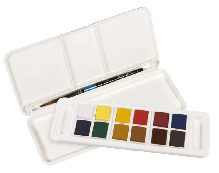 Daler Rowney 12 Color Aquafine Fluid Watercolor Travel Set