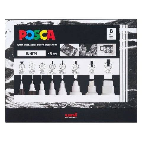 Posca Assorted 8 Tip Sets