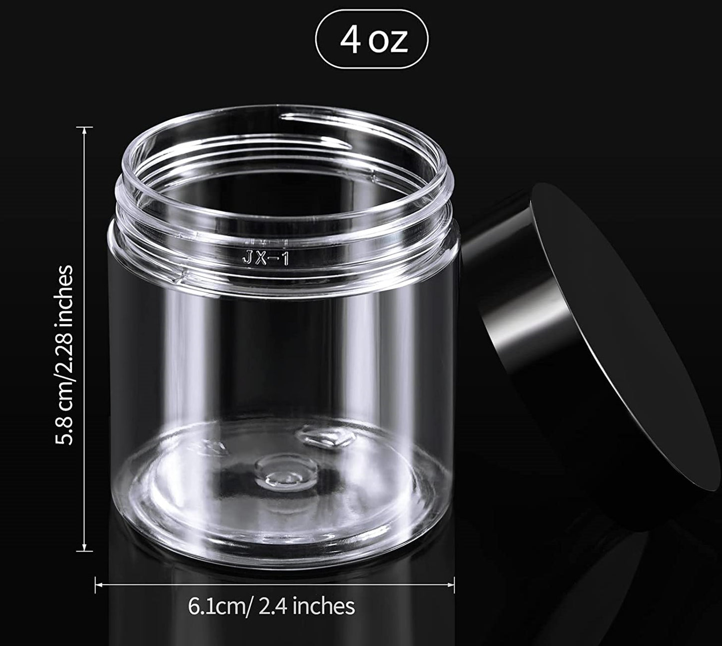 Posners 4oz Plastic Jar with Lid