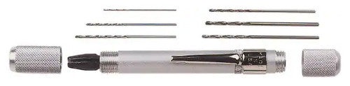 Excel Pin Vise Set with 6 Drill Blades
