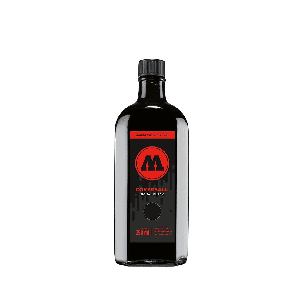 Molotow 250ml Black COVERSALL Cocktail Refill