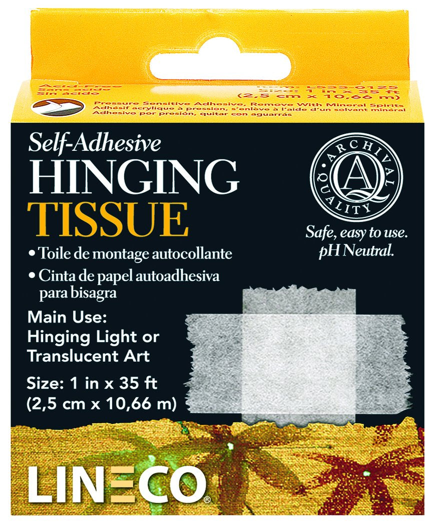 Lineco 1in x 35ft Mounting Hinging Tissue Roll