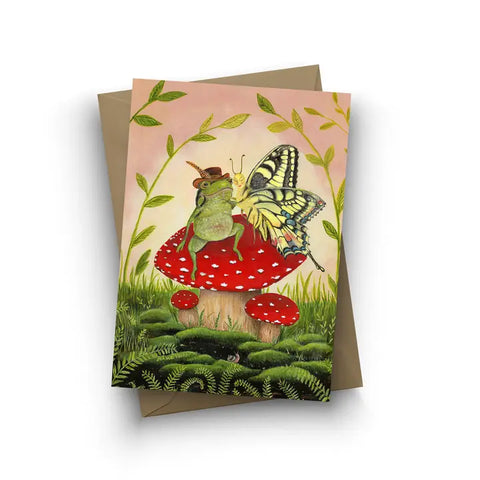 Greeting Card Toadstool Sweethearts