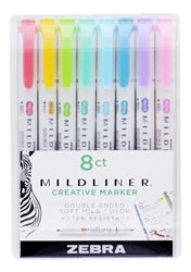 Mildliner Highlighter Double Ended Set 8 Assorted