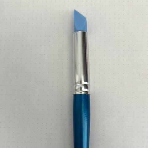 Silicon Brush Blue Handle
