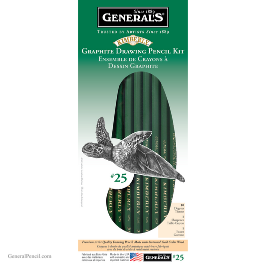 General Pencil Kimberly Graphite Drawing Pencil Kit #25