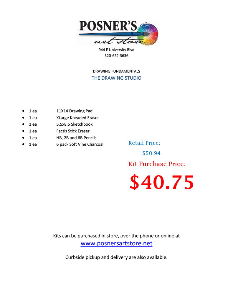 Drawing Fundamentals at The Drawing Studio Fall 2025