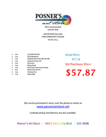 ART100 Kit Ryan Hill Fall 2025