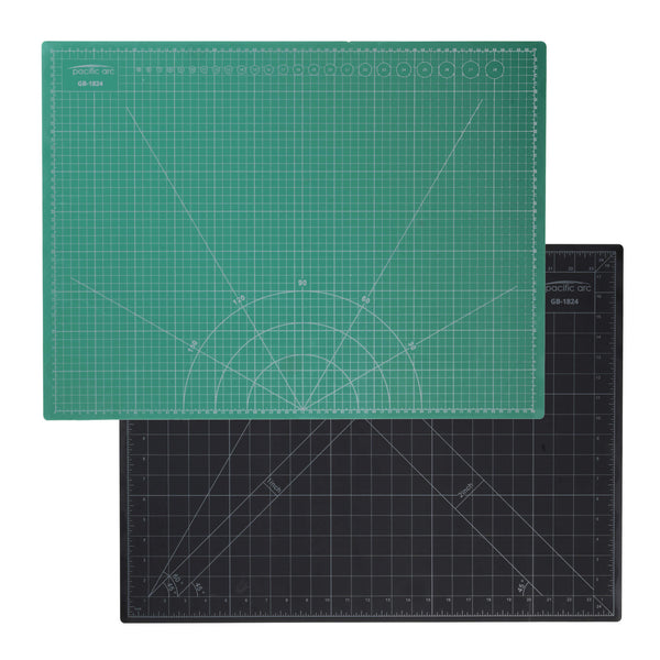 Pacific Arc Reversible Black and Green Self-Healing Cutting Mats