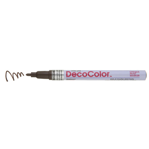 Decocolor Opaque Paint Pen Fine Dark Brown