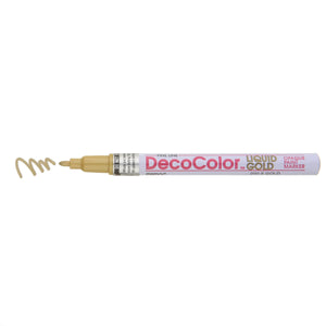 Decocolor Opaque Paint Pen Fine Metallic Gold