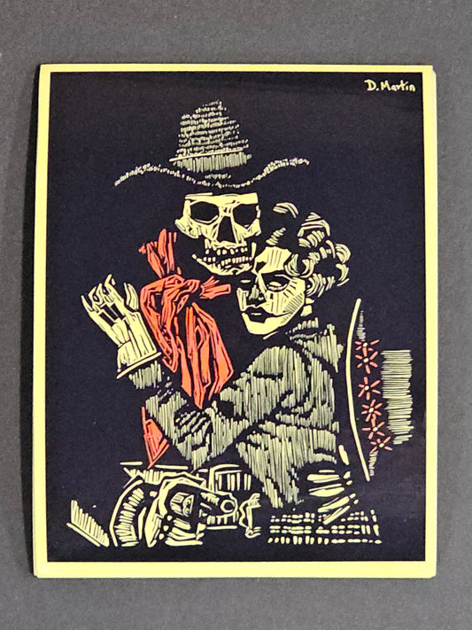 Danny Martin Cowboy Skeleton Couple Sticker