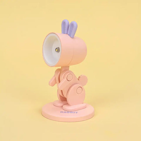 Rabbit Nightlight With Magnetic Base Peach