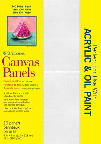 Strathmore 5in x 7in Canvas Panel Value Pack