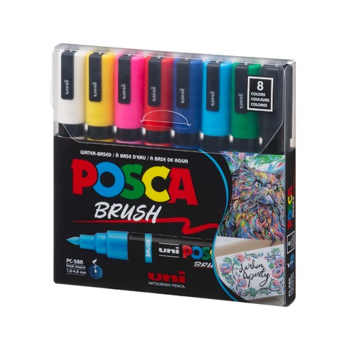 Posca 8-Color Paint Marker Sets