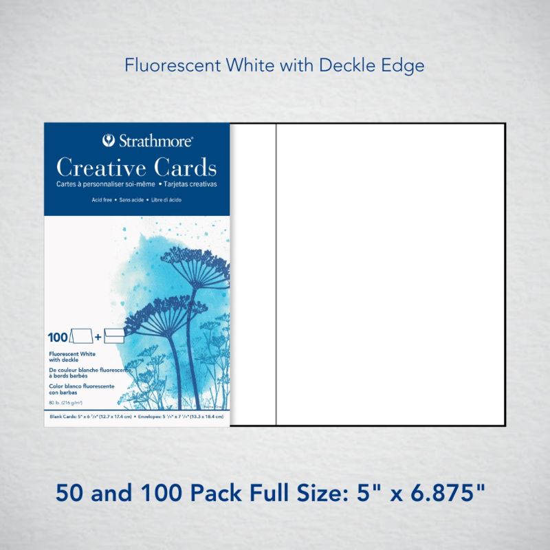 Strathmore Full Sized 50 Pack of Creative Cards