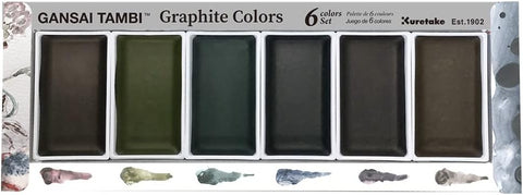 Watercolor Pan Set 6 Color Graphite Colors