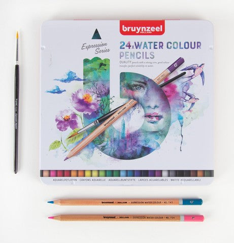 Bruynzeel Expression Watercolor Pencil Tin Set 24