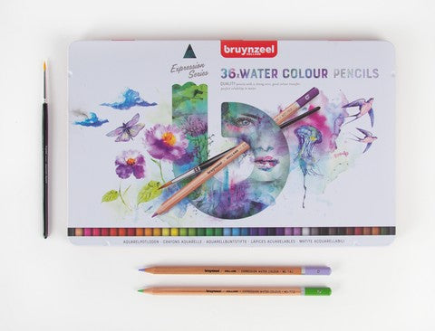 Bruynzeel Expression Watercolor Pencil Tin Set 36