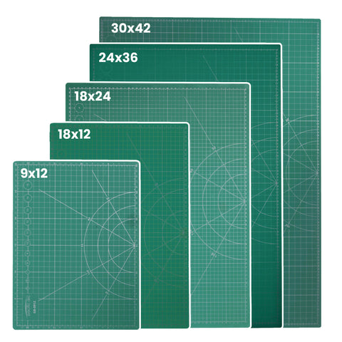 Pacific Arc Reversible Black and Green Self-Healing Cutting Mats