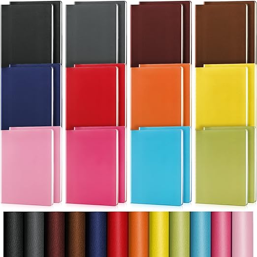 Lined Notebook PU Leather 5.6x8.1