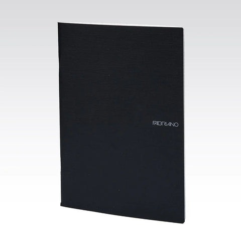 EcoQua Notebook 5.8" x 8.3" (A5) Staple-Bound Blank Black