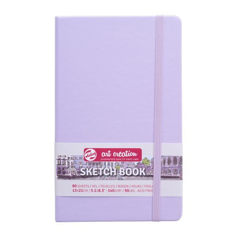 Art Creation Sketchbook 140g Pastel Violet Cover 5.11"X8.27"