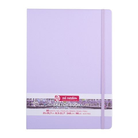 Art Creation Sketchbook 140g Pastel Violet Cover 8.27X11.69